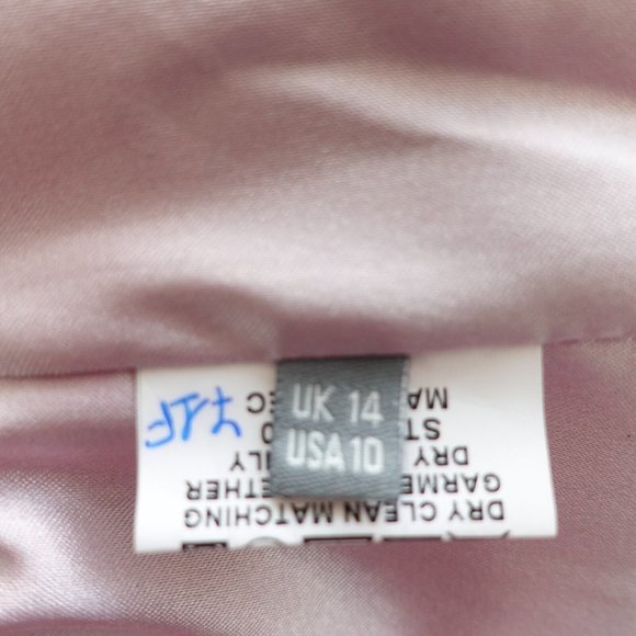 Lavender Crop Suit Blazer Medium Light Short Sleeve Italian‎ MICHAELA LOUISA NWT - Picture 9 of 11